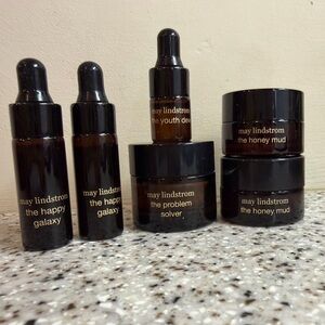 May Lindstrom Deluxe Samples: Honey Mud, Happy Galaxy, Problem Solver, Youth Dew